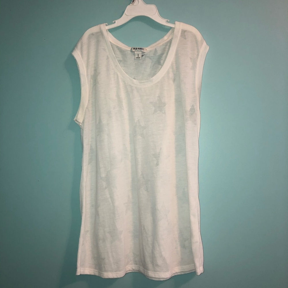 See through, star pattern tink top